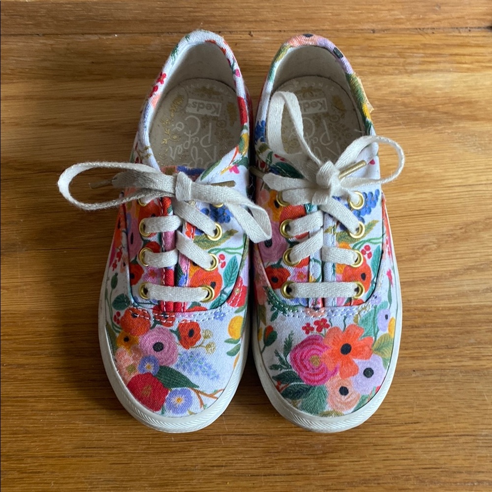 Rifle Paper Co X Keds Floral Canvas Shoes EUC